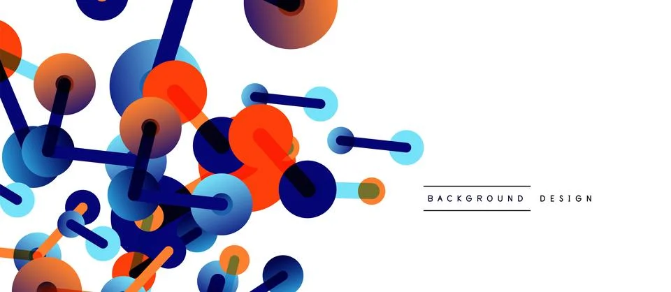 Network concept abstract background. Dots connection. Big data idea. Business イラスト素材