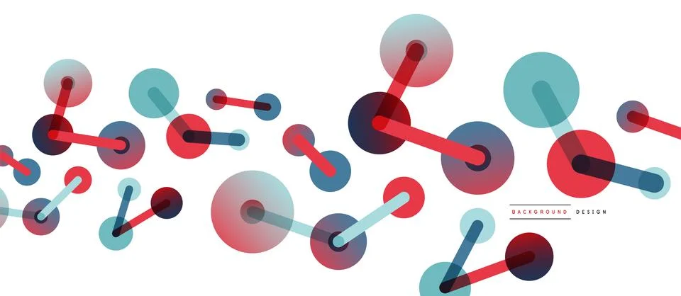 Network concept abstract background. Dots connection. Big data idea. Business Illustrazione stock