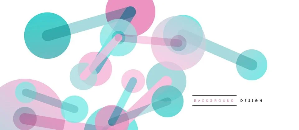 Network concept abstract background. Dots connection. Big data idea. Business Stock Illustration