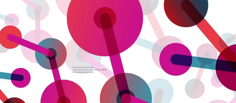 Network concept abstract background. Dots connection. Big data idea. Business Stock Illustration