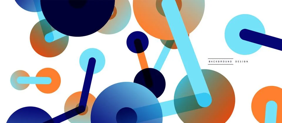 Network concept abstract background. Dots connection. Big data idea. Business Stock Illustration