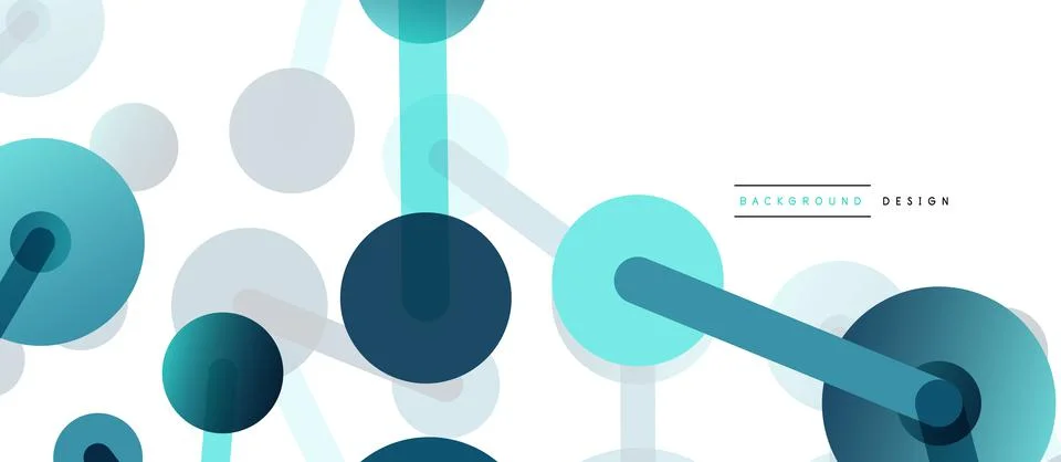 Network concept abstract background. Dots connection. Big data idea. Business Stock Illustration