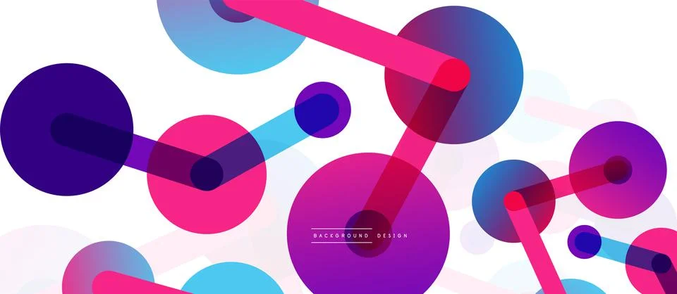 Network concept abstract background. Dots connection. Big data idea. Business Stock Illustration
