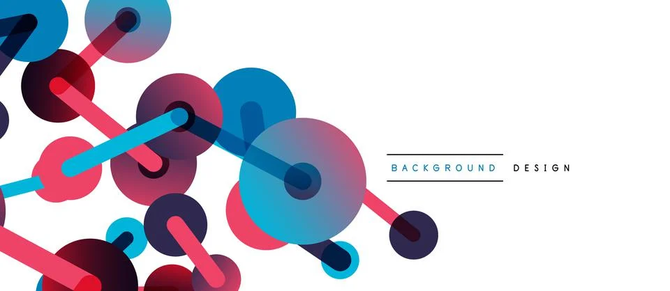 Network concept abstract background. Dots connection. Big data idea. Business Stock Illustration