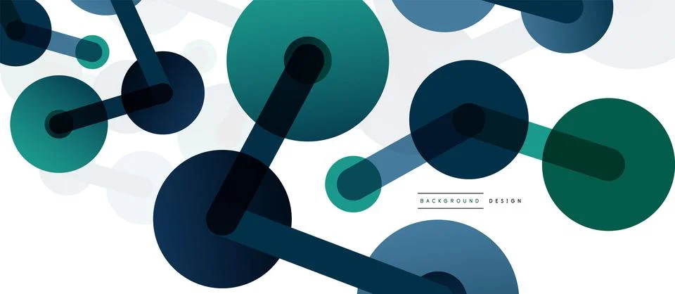 Network concept abstract background. Dots connection. Big data idea. Business Stock Illustration