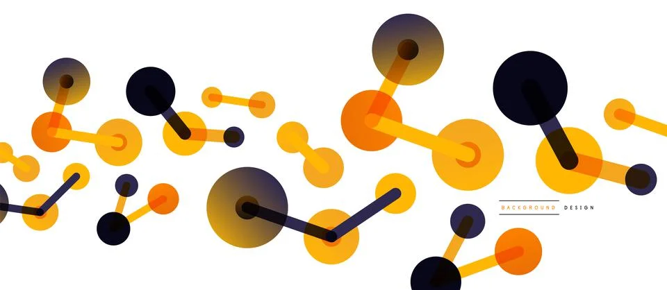 Network concept abstract background. Dots connection. Big data idea. Business Stock Illustration