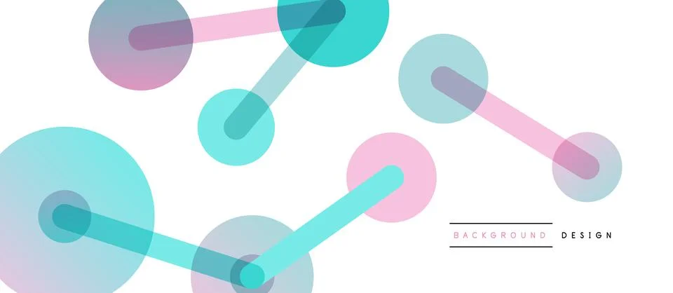 Network concept abstract background. Dots connection. Big data idea. Business Stock Illustration