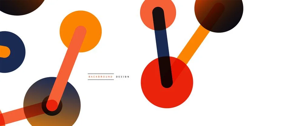 Network concept abstract background. Dots connection. Big data idea. Business Illustrazione stock