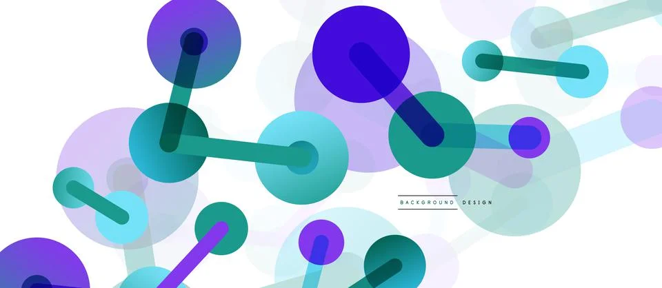 Network concept abstract background. Dots connection. Big data idea. Business Stock Illustration