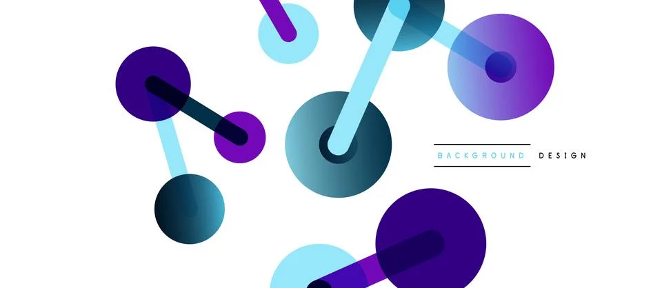 Network concept abstract background. Dots connection. Big data idea. Business Stock Illustration