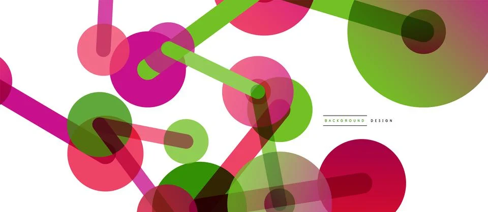 Network concept abstract background. Dots connection. Big data idea. Business Stock Illustration