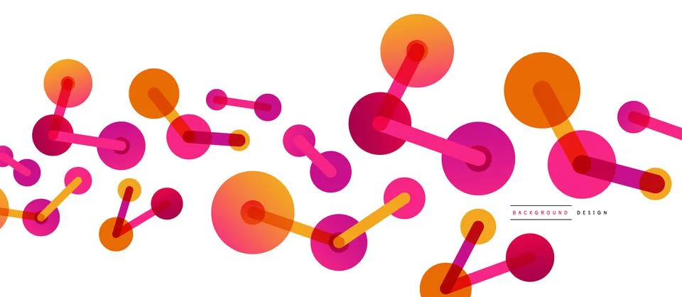 Network concept abstract background. Dots connection. Big data idea. Business Stock Illustration