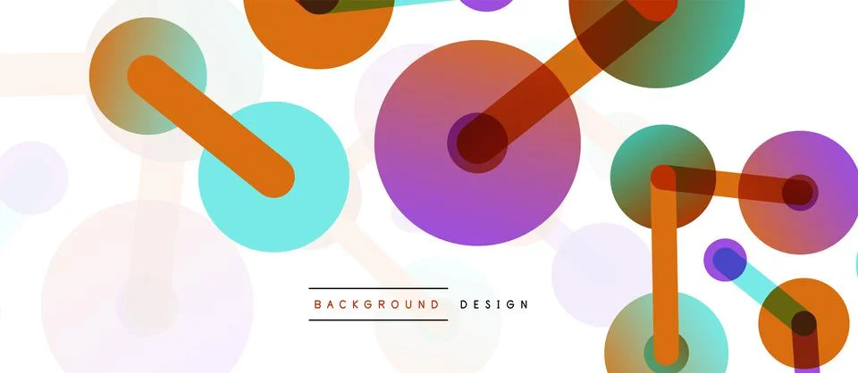 Network concept abstract background. Dots connection. Big data idea. Business Illustrazione stock