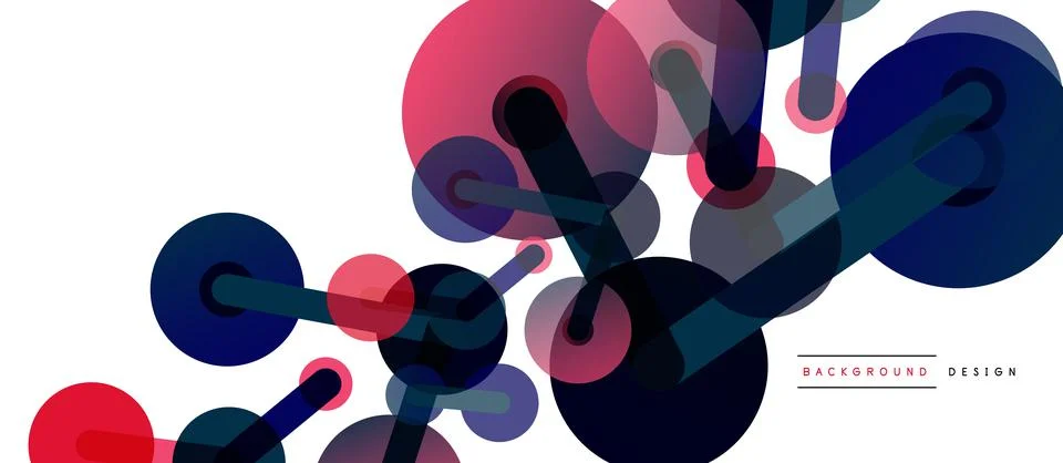 Network concept abstract background. Dots connection. Big data idea. Business Illustrazione stock