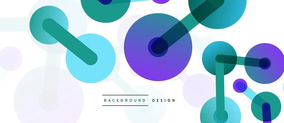Network concept abstract background. Dots connection. Big data idea. Business Stock Illustration