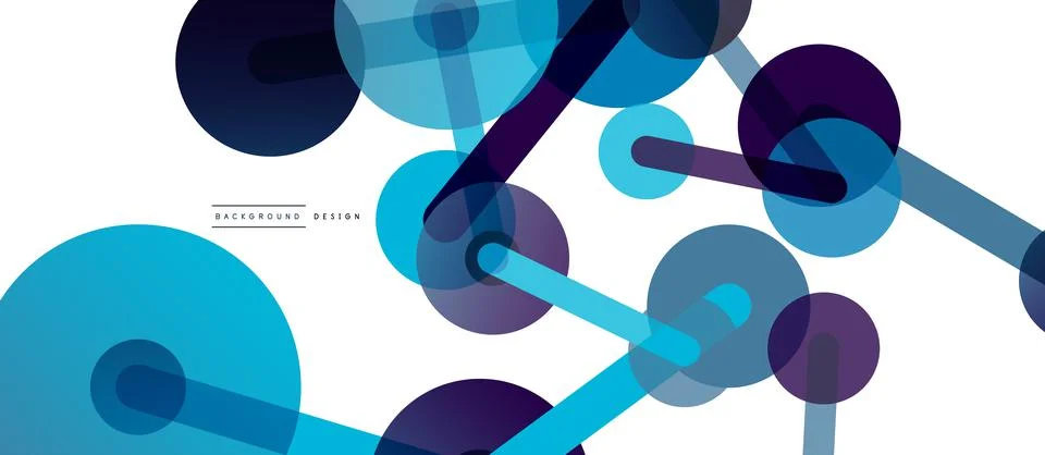 Network concept abstract background. Dots connection. Big data idea. Business Stock Illustration