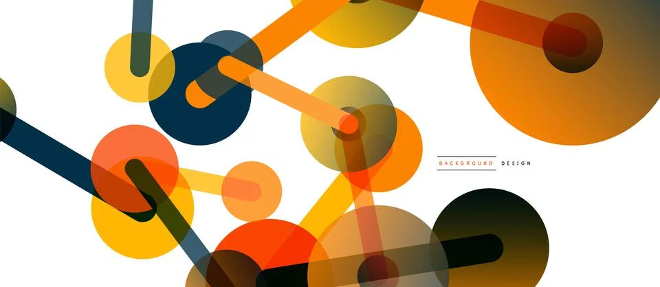 Network concept abstract background. Dots connection. Big data idea. Business Illustrazione stock