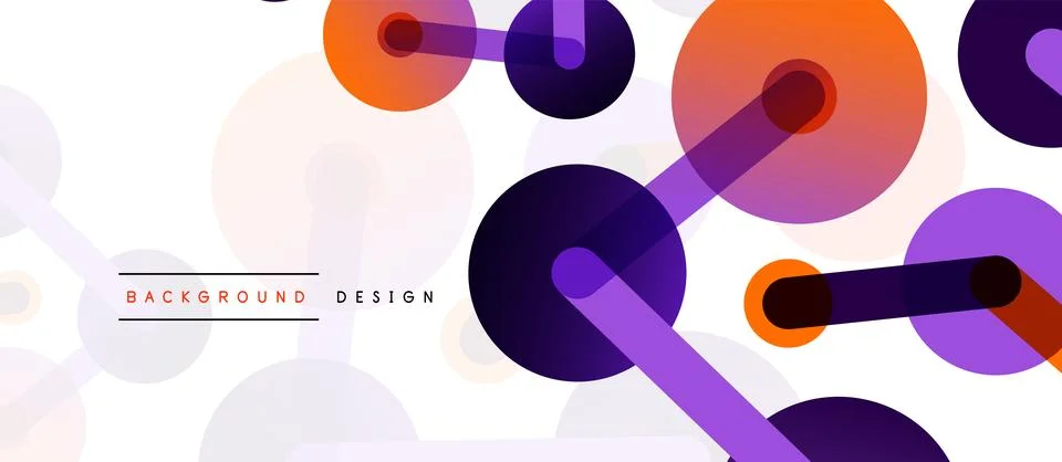 Network concept abstract background. Dots connection. Big data idea. Business Stock Illustration