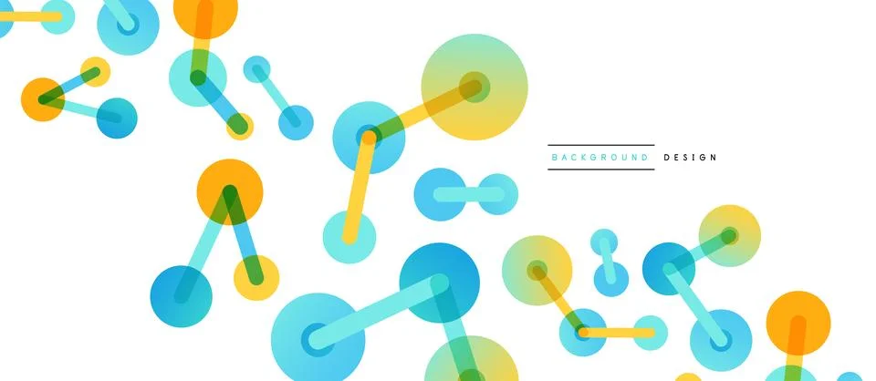 Network concept abstract background. Dots connection. Big data idea. Business Stock Illustration