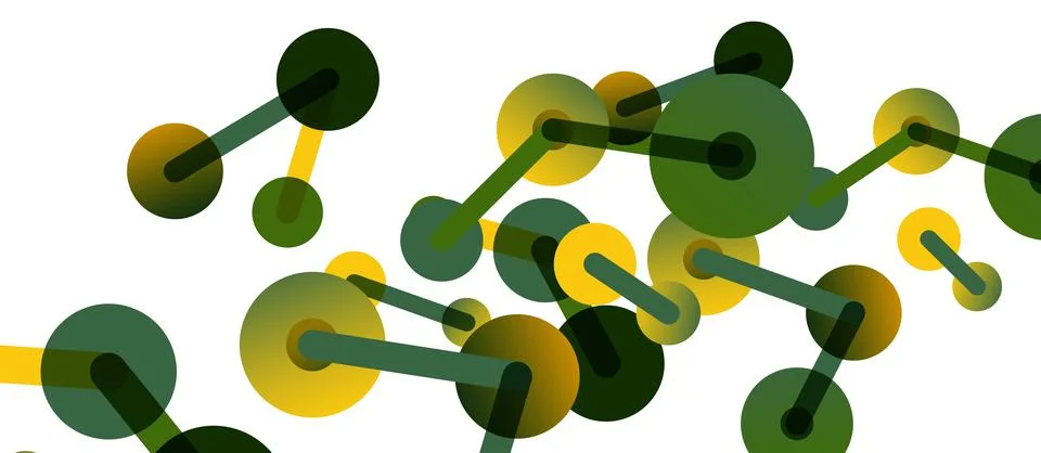 Network concept abstract background. Dots connection. Big data idea. Business Stock Illustration