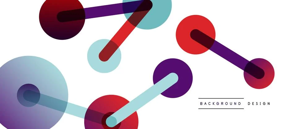 Network concept abstract background. Dots connection. Big data idea. Business Stock Illustration