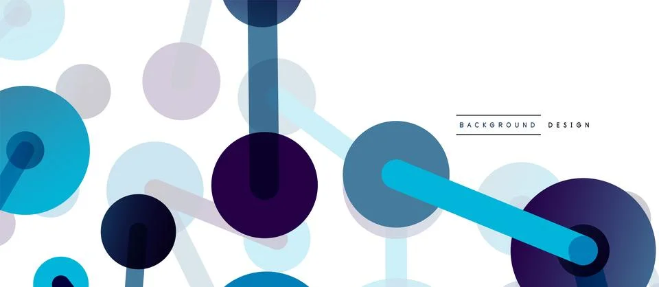 Network concept abstract background. Dots connection. Big data idea. Business Stock Illustration