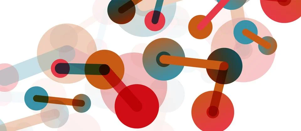 Network concept abstract background. Dots connection. Big data idea. Business Stock Illustration