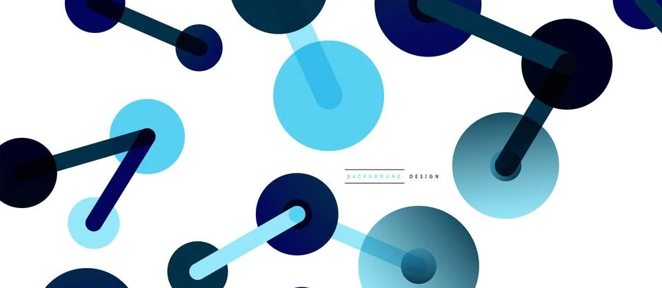 Network concept abstract background. Dots connection. Big data idea. Business Stock Illustration