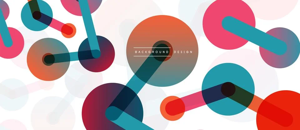 Network concept abstract background. Dots connection. Big data idea. Business Stock Illustration