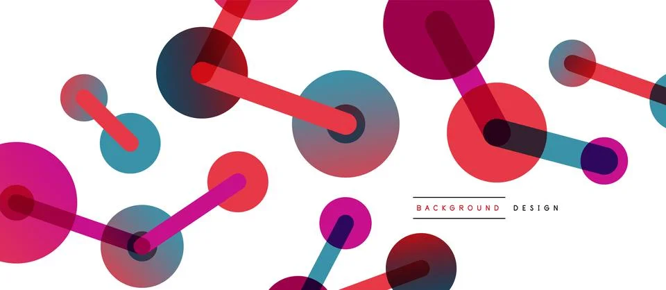 Network concept abstract background. Dots connection. Big data idea. Business Stock Illustration