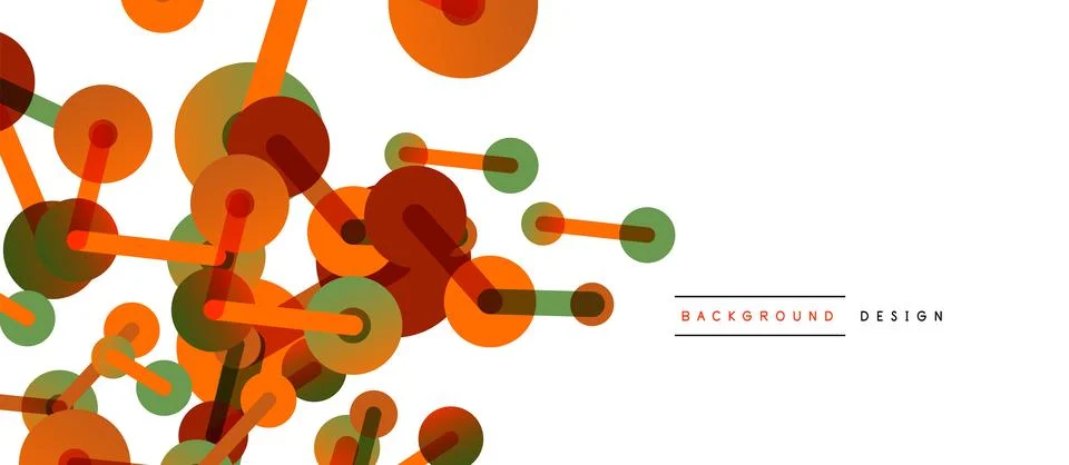 Network concept abstract background. Dots connection. Big data idea. Business Stock Illustration