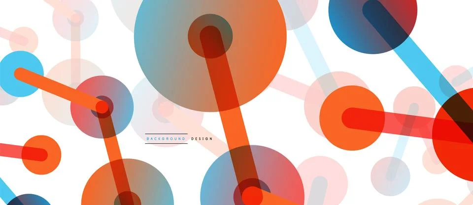 Network concept abstract background. Dots connection. Big data idea. Business Illustrazione stock