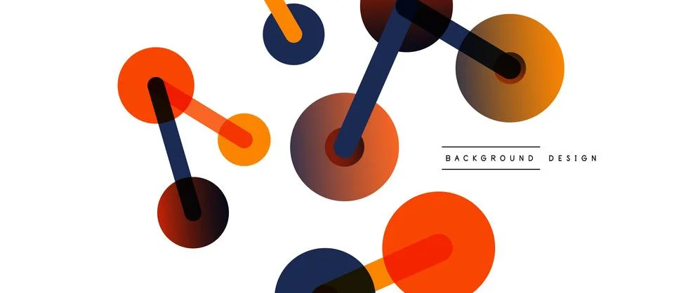 Network concept abstract background. Dots connection. Big data idea. Business Illustrazione stock