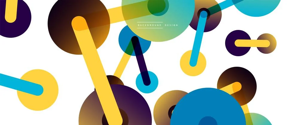 Network concept abstract background. Dots connection. Big data idea. Business Stock Illustration
