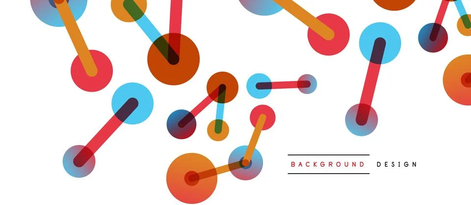 Network concept abstract background. Dots connection. Big data idea. Business Stock Illustration