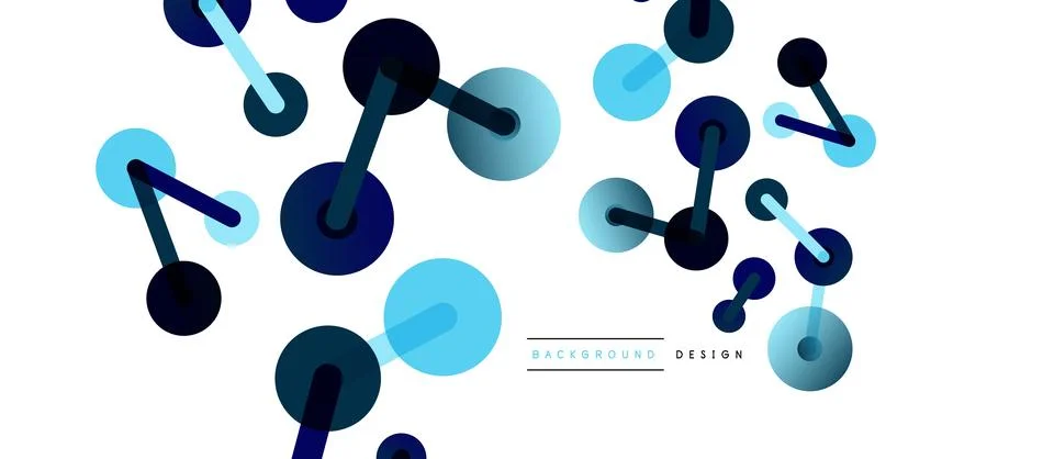 Network concept abstract background. Dots connection. Big data idea. Business Stock Illustration