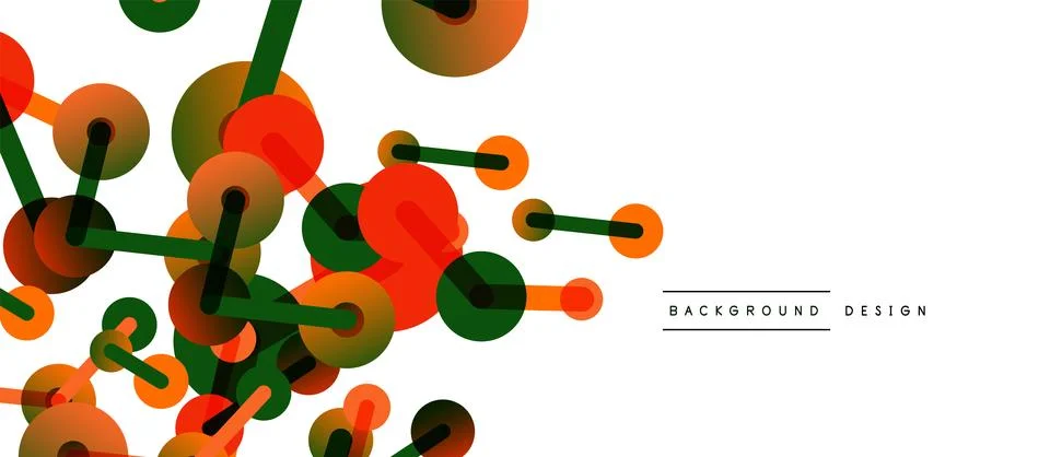 Network concept abstract background. Dots connection. Big data idea. Business Stock Illustration