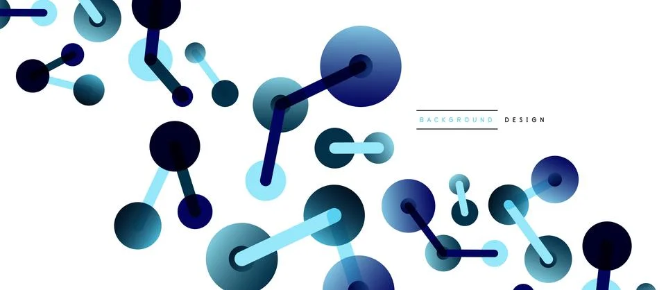 Network concept abstract background. Dots connection. Big data idea. Business 스톡 일러스트