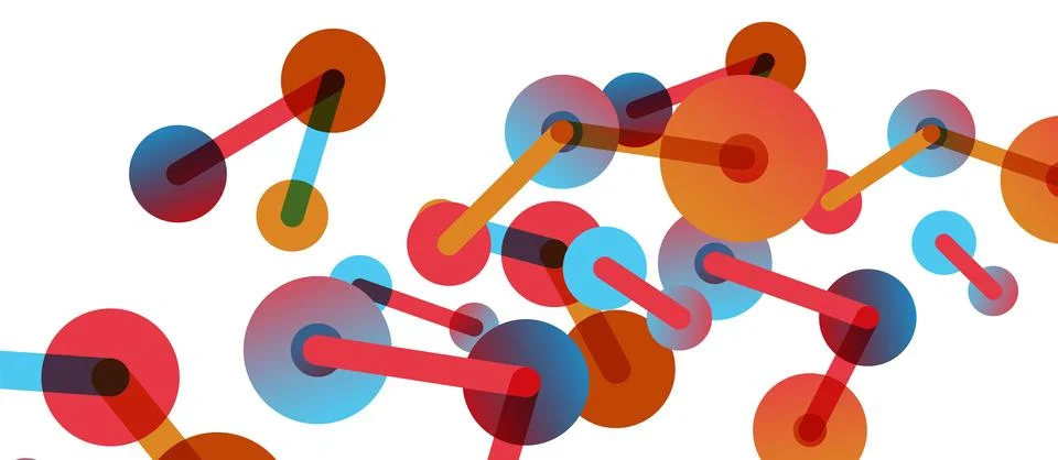 Network concept abstract background. Dots connection. Big data idea. Business Stock Illustration