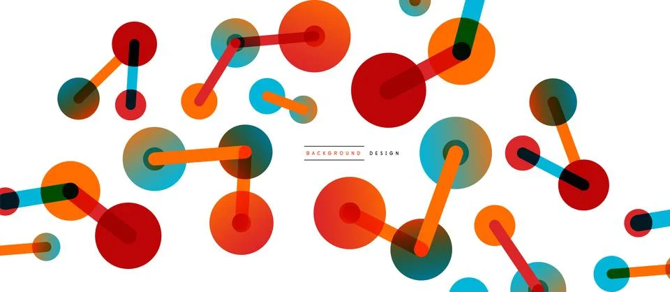 Network concept abstract background. Dots connection. Big data idea. Business Illustrazione stock