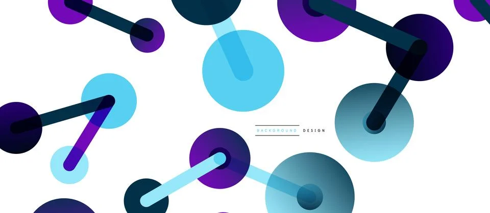 Network concept abstract background. Dots connection. Big data idea. Business Stock Illustration
