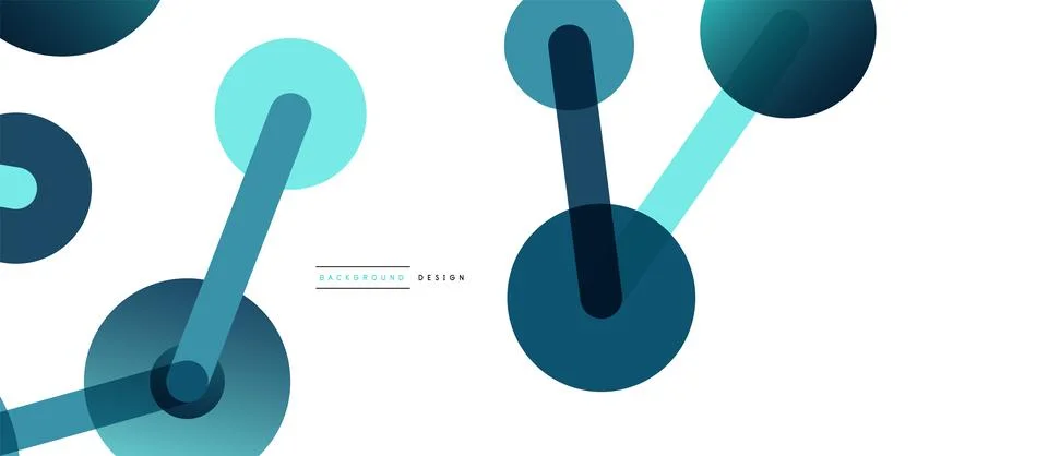 Network concept abstract background. Dots connection. Big data idea. Business Illustrazione stock