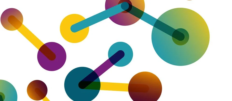 Network concept abstract background. Dots connection. Big data idea. Business Stock Illustration