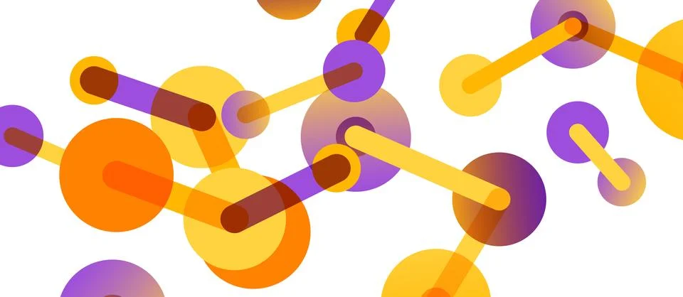 Network concept abstract background. Dots connection. Big data idea. Business Stock Illustration