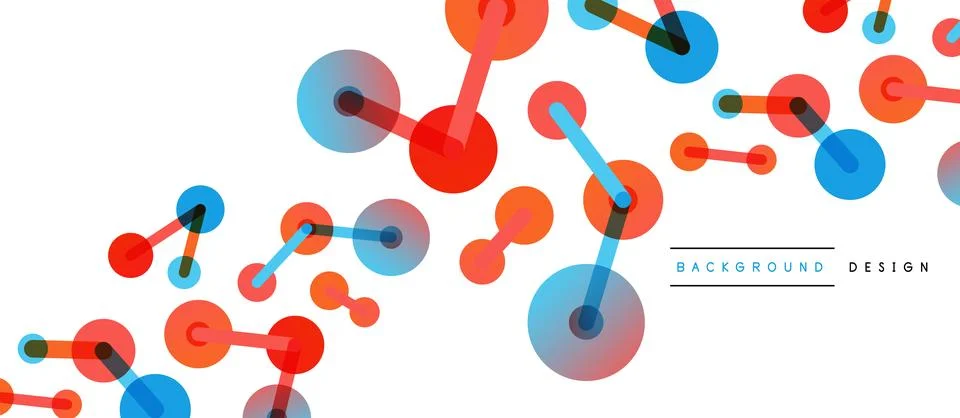 Network concept abstract background. Dots connection. Big data idea. Business Stock Illustration