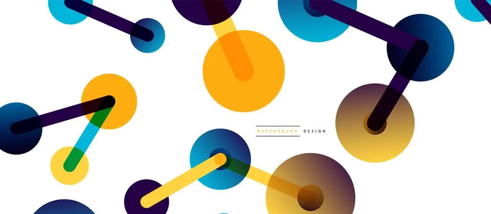 Network concept abstract background. Dots connection. Big data idea. Business Stock Illustration