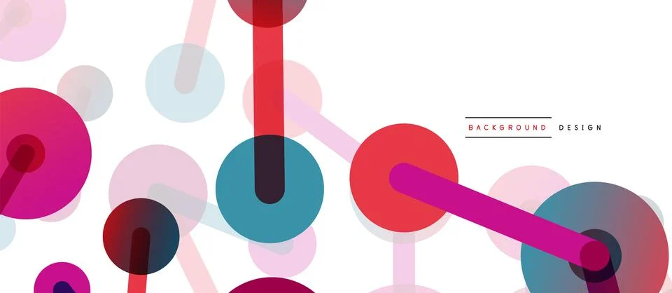 Network concept abstract background. Dots connection. Big data idea. Business Stock Illustration