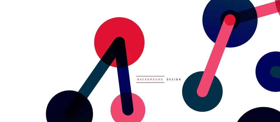 Network concept abstract background. Dots connection. Big data idea. Business Stock Illustration