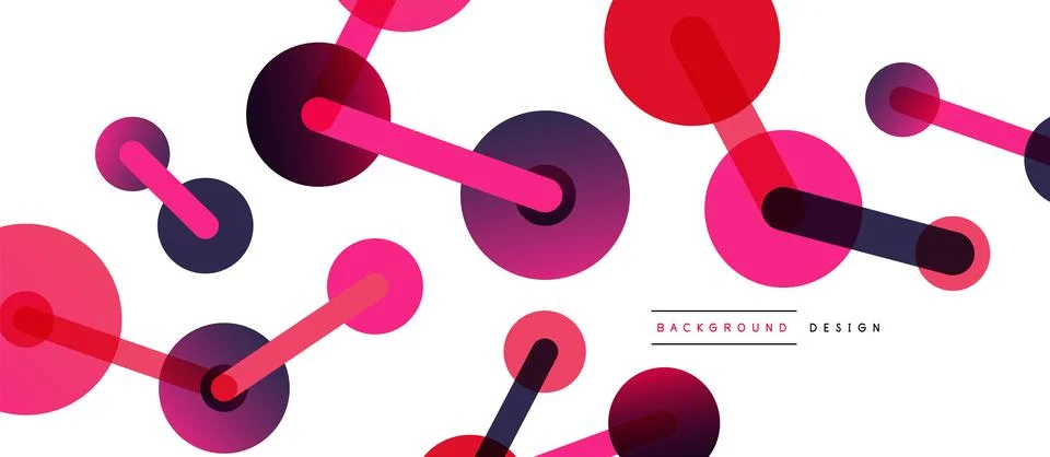 Network concept abstract background. Dots connection. Big data idea. Business Illustrazione stock