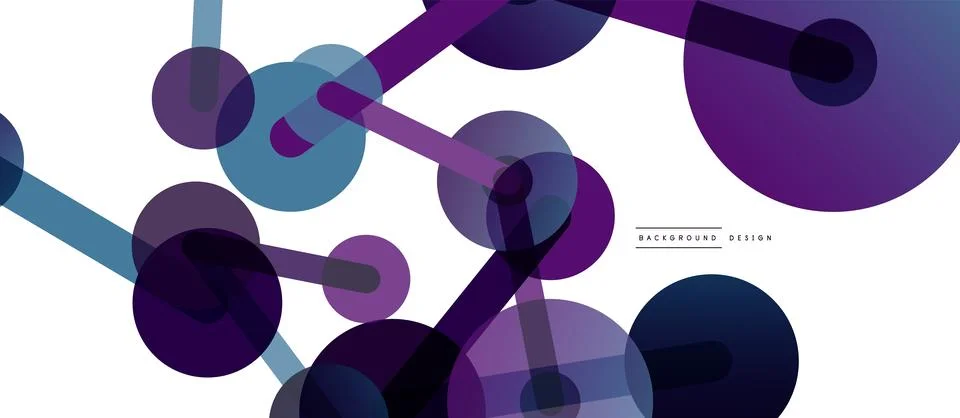Network concept abstract background. Dots connection. Big data idea. Business Stock Illustration